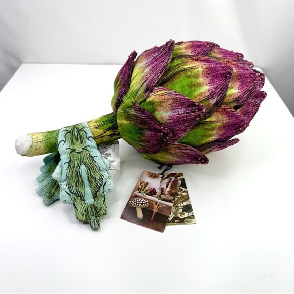 John Derian for Target 15 1/2” purple green beaded artichoke pillow - Picture 2 of 8